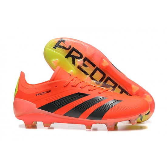 Adidas Predator Accuracy Firm Ground Men Orange Black Football Shoes