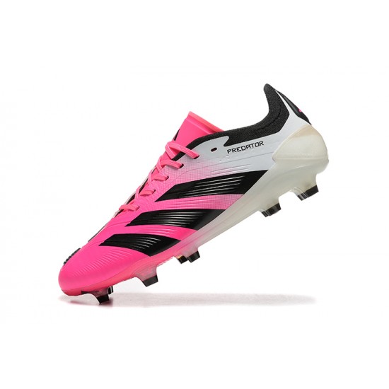 Adidas Predator Accuracy Firm Ground Men Pink Black Football Shoes