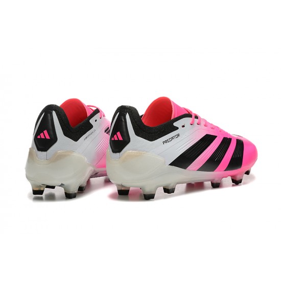 Adidas Predator Accuracy Firm Ground Men Pink Black Football Shoes