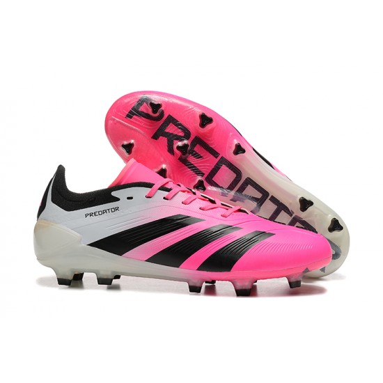 Adidas Predator Accuracy Firm Ground Men Pink Black Football Shoes