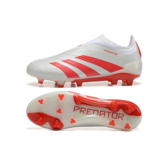 Adidas Predator Accuracy Firm Ground Men Red White Football Shoes