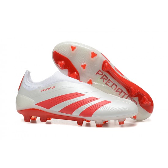 Adidas Predator Accuracy Firm Ground Men Red White Football Shoes