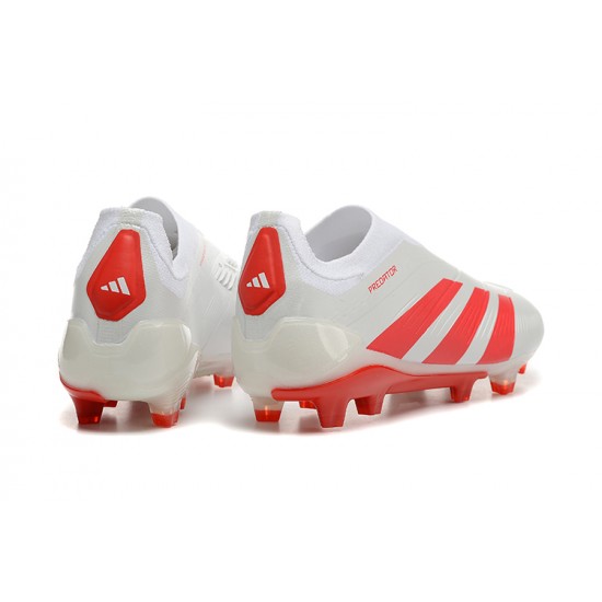 Adidas Predator Accuracy Firm Ground Men Red White Football Shoes