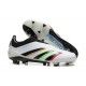 Adidas Predator Accuracy Firm Ground White Black Football Shoes