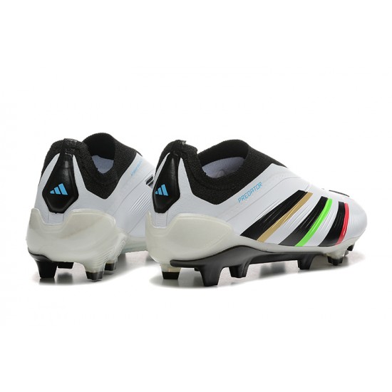 Adidas Predator Accuracy Firm Ground White Black Football Shoes