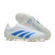 Adidas Predator Accuracy Firm Ground Men White Blue Football Shoes