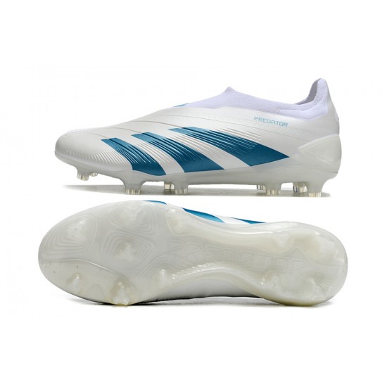 Adidas Predator Accuracy Firm Ground Men White Football Shoes