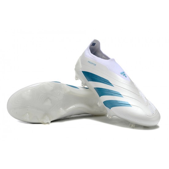 Adidas Predator Accuracy Firm Ground Men White Football Shoes