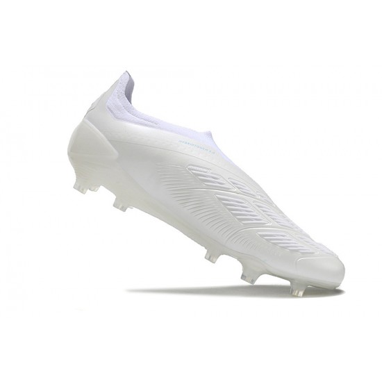 Adidas Predator Accuracy Firm Ground Men White Football Shoes