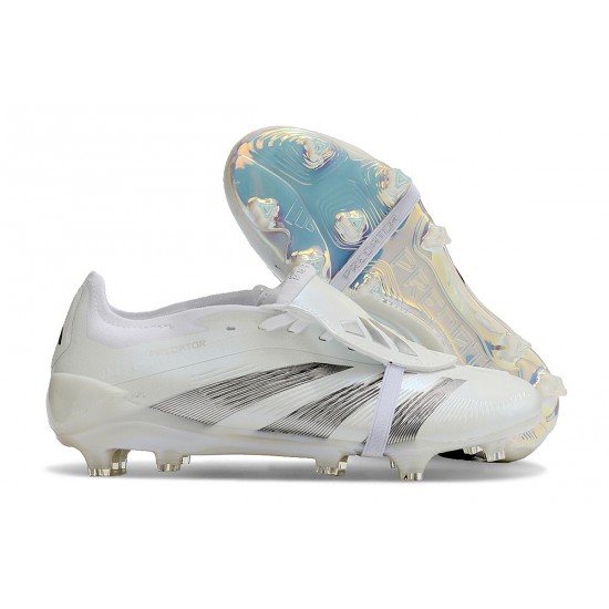 Adidas Predator Accuracy Firm Ground Men White Silver Football Shoes