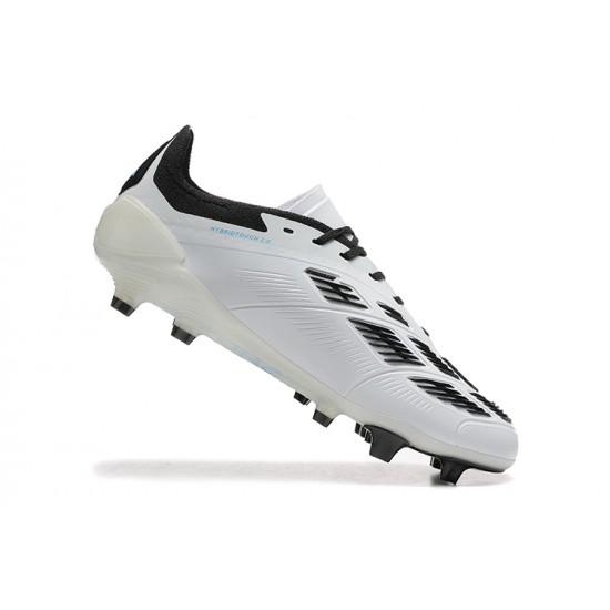 Adidas Predator Accuracy Firm Ground Men White and Black Football Shoes