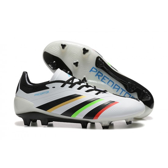 Adidas Predator Accuracy Firm Ground Men White and Black Football Shoes