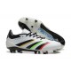 Adidas Predator Accuracy Firm Ground Men White and Black Football Shoes