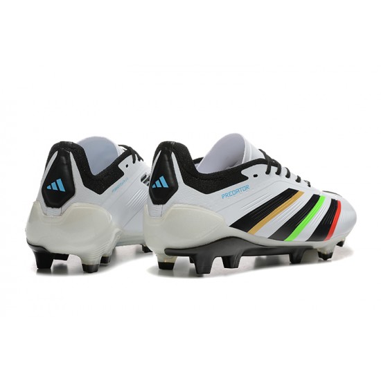 Adidas Predator Accuracy Firm Ground Men White and Black Football Shoes