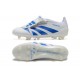 Adidas Predator Accuracy Firm Ground White and Blue Football Shoes