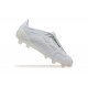 Adidas Predator Accuracy Firm Ground White and Blue Football Shoes