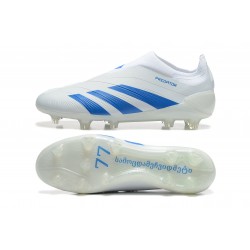 Adidas Predator Accuracy Firm Ground Men White and Blue Football Shoes