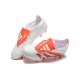 Adidas Predator Accuracy Firm Ground White and Red Football Shoes