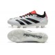 Adidas Predator Accuracy Firm Ground Men White and Red Football Shoes