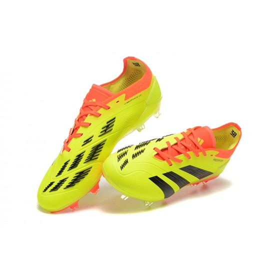 Adidas Predator Accuracy Firm Ground Men Yellow Black Football Shoes