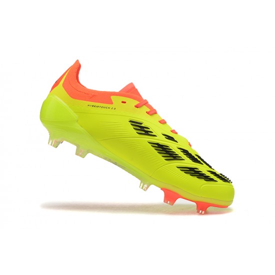 Adidas Predator Accuracy Firm Ground Men Yellow Black Football Shoes