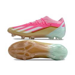 Adidas X Speedportal.1 Firm Ground Men Pink Gold Football Shoes