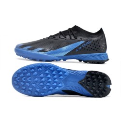 Adidas X Speedportal.1 Turf Men Black Blue Football Shoes