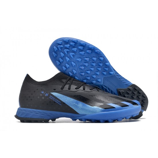 Adidas X Speedportal.1 Turf Men Black Blue Football Shoes