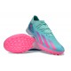 Adidas X Speedportal.1 Turf Men Blue Pink Football Shoes