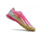 Adidas X Speedportal.1 Turf Men Pink and Gold Football Shoes