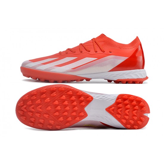 Adidas X Speedportal.1 Turf Men Red and White Football Shoes