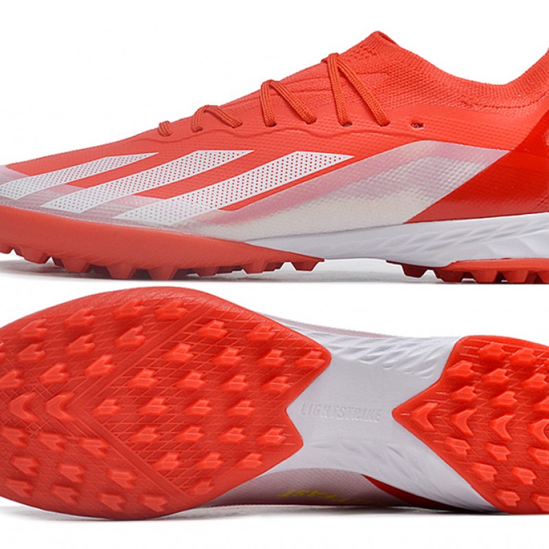 Adidas X Speedportal.1 Turf Men Red and White Football Shoes