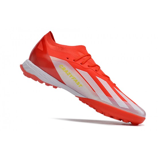 Adidas X Speedportal.1 Turf Men Red and White Football Shoes