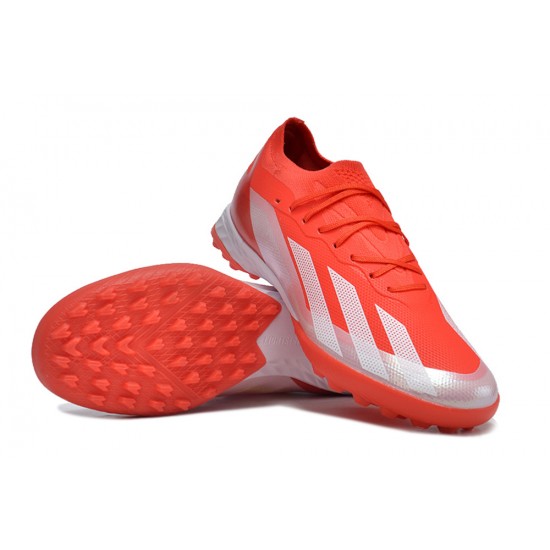 Adidas X Speedportal.1 Turf Men Red and White Football Shoes