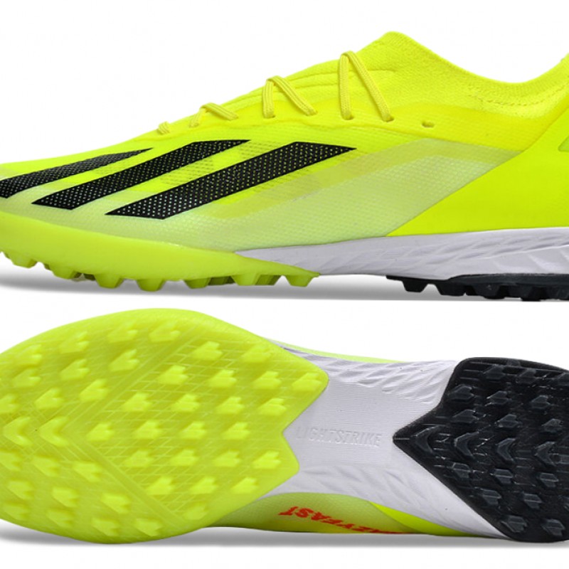 Adidas X Speedportal.1 Turf Men Yellow Black Football Shoes