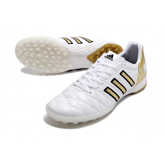 Adidas Adipure 11PRO X PD25 TRX Turf Men White Gold Football Shoes