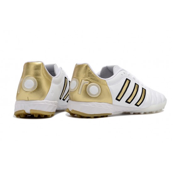 Adidas Adipure 11PRO X PD25 TRX Turf Men White Gold Football Shoes