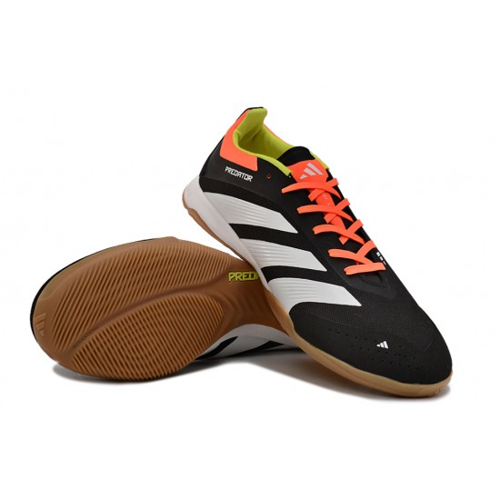 Unisex Adidas Predator 24 Elite Indoor Court Black Brown Football Shoes