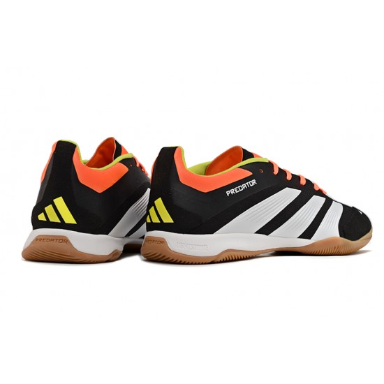 Unisex Adidas Predator 24 Elite Indoor Court Black Brown Football Shoes