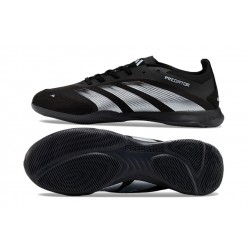 Unisex Adidas Predator 24 Elite Indoor Court Black Grey Football Shoes