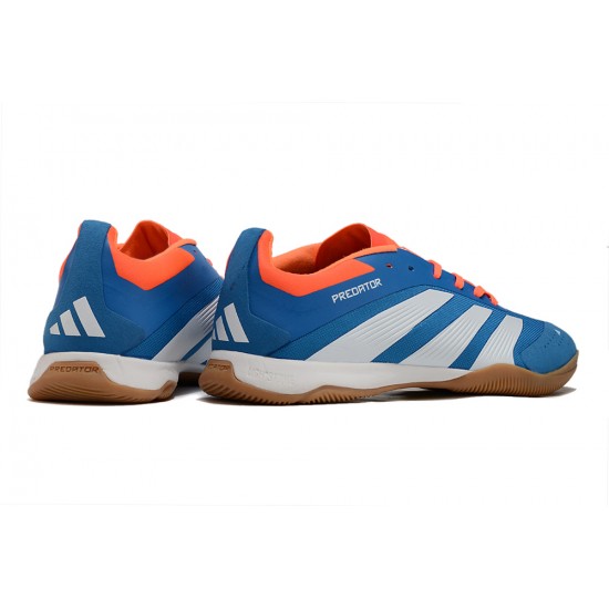 Unisex Adidas Predator 24 Elite Indoor Court Blue Brown Football Shoes