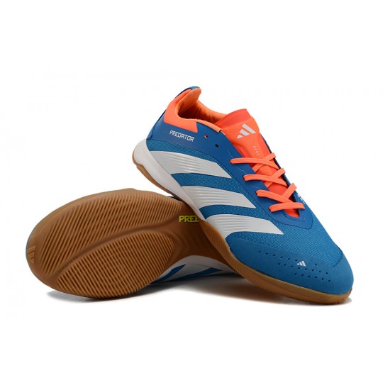 Unisex Adidas Predator 24 Elite Indoor Court Blue Brown Football Shoes