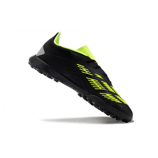 Unisex Adidas Predator 24 Elite Turf Black Yellow Football Shoes