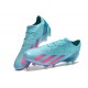 Unisex Adidas X Speedportal.1 Firm Ground Blue Pink Football Shoes