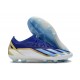 Unisex Adidas X Speedportal.1 Firm Ground Bule and White Football Shoes