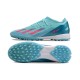 Unisex Adidas X Speedportal.1 Turf Bule and Pink Football Shoes