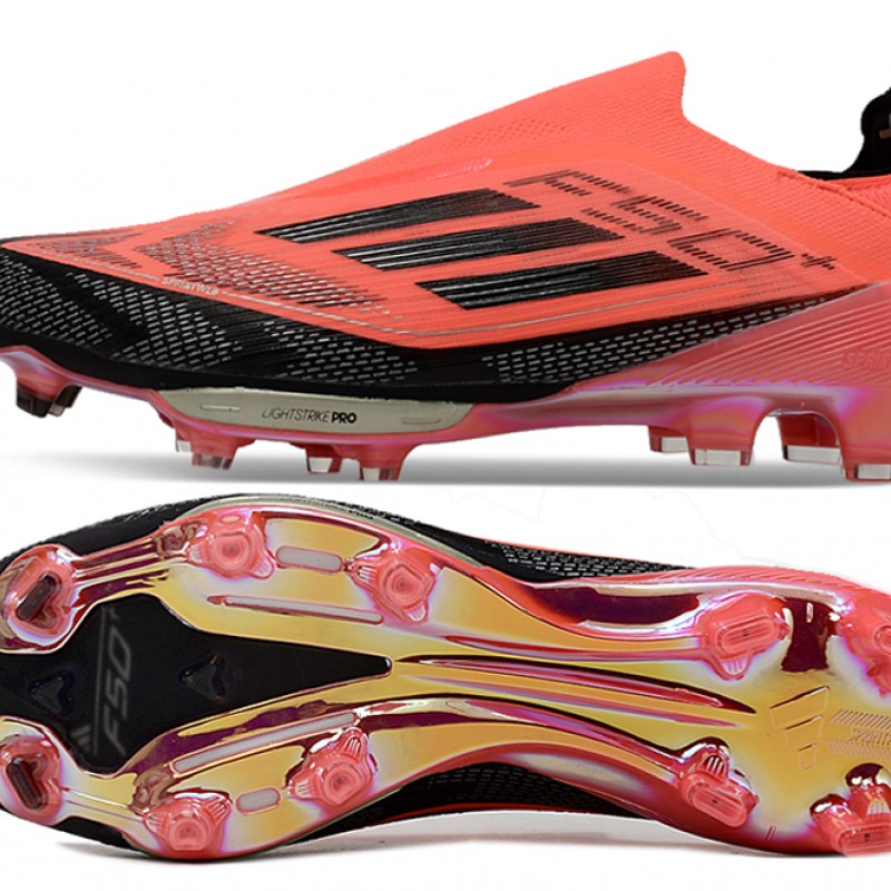 WMNS Adidas F50 Firm Ground Red Black Football Shoes