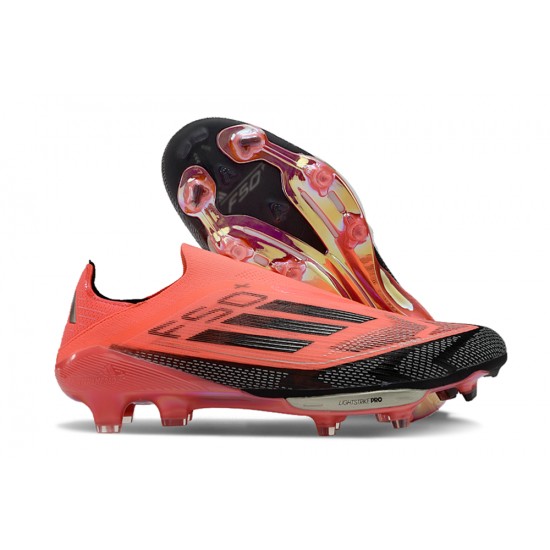 WMNS Adidas F50 Firm Ground Red Black Football Shoes