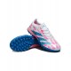 Adidas Predator 24 Elite Turf Boots Unisex Pink Blue Football Shoes