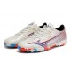 Mizuno Alpha Turf Men White Blue Football Shoes